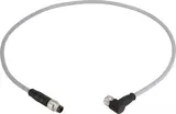 M8 Cable Assembly 3-poles an/st f/m 0,5m