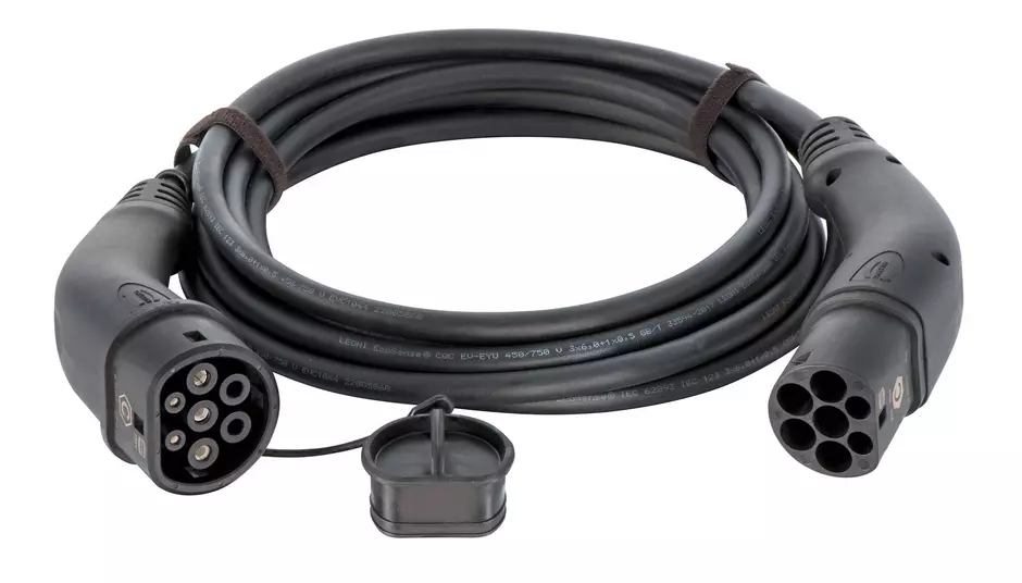 Charging cable Mode3 Typ2 32A 1ph 5m