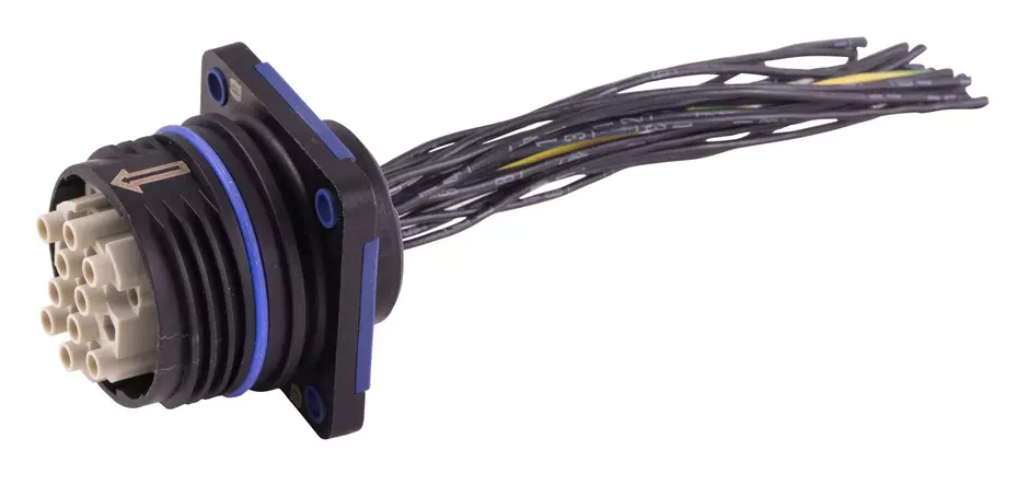 Han F+B 17D PFT 0,5mm² f/- st/- PVC 1,0m