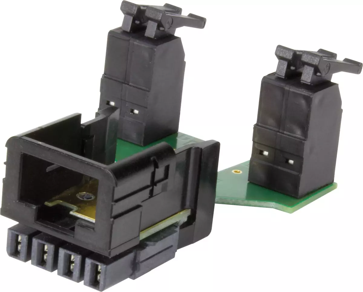 Han3A RJ45 Hybrid PFT insert Cat.6, 8+4p | ハーティング