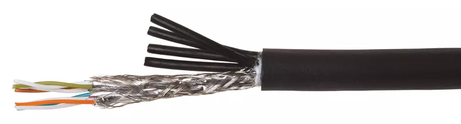 Hybridcable Cat.6 4x2xAWG26/7,4x1,5 100m