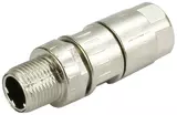 M12 Crimp Slim Design 4pol D-coded male