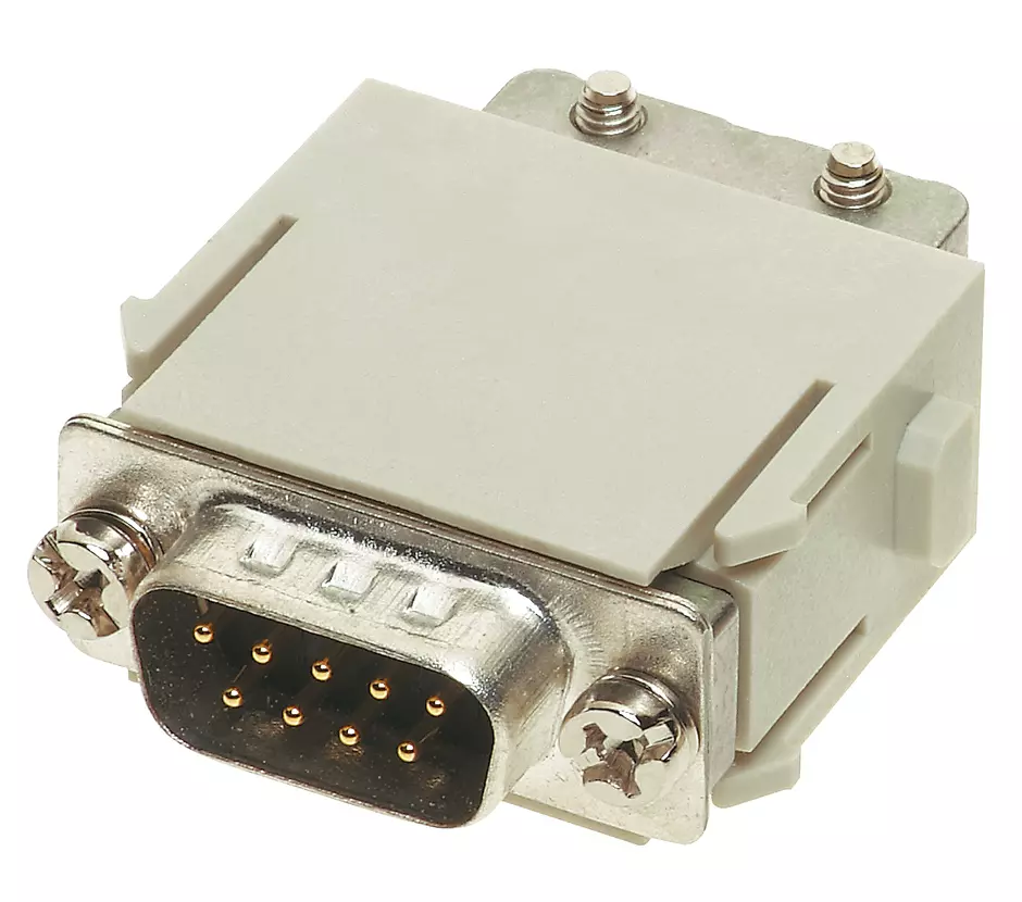 Han D-Sub module, crimp male
