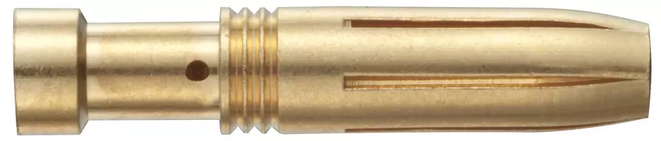Han E F Crimp Contact Au 2.5 mm / 14AWG