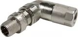 M12 slim angled male D-cod 4-pol