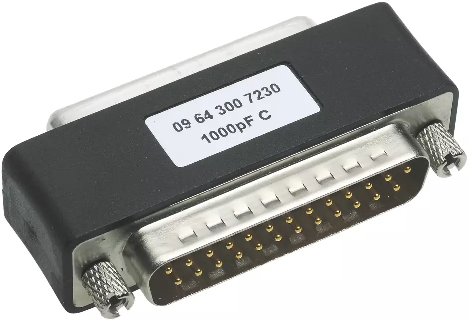 M/F DSUB FILTER ADAPTER 25PIN 3900PF
