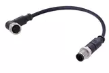M12 A-cod 5-pol st /an m /f PUR 1.00m