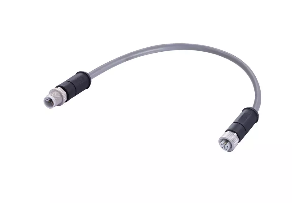 M12 L-cod 4+FE st/st f/m PUR 10m