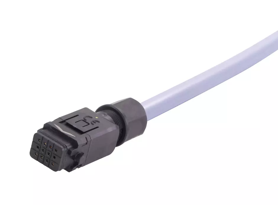Han1A CA 12 Pole -lever f/- PVC 1m