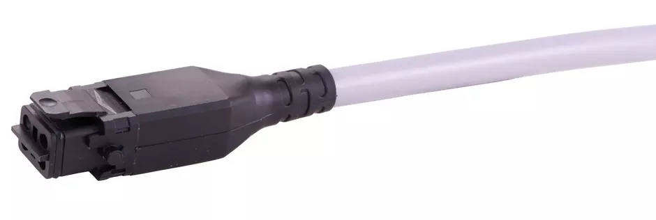 Han 1A OM 3+PE +latch f/- PVC 1M