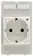 Plug socket module Germany w. LED (VDE)