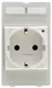 Plug socket module Germany w. LED (VDE)