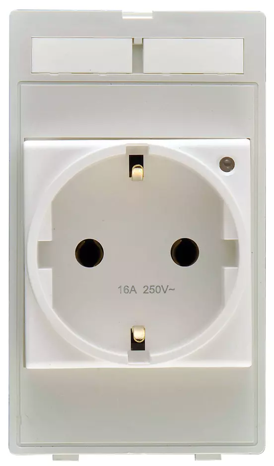 Plug socket module Germany w. LED (VDE)