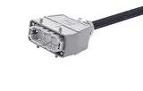 Han 6 B-E CA lever m/- st/-PVC, 1m
