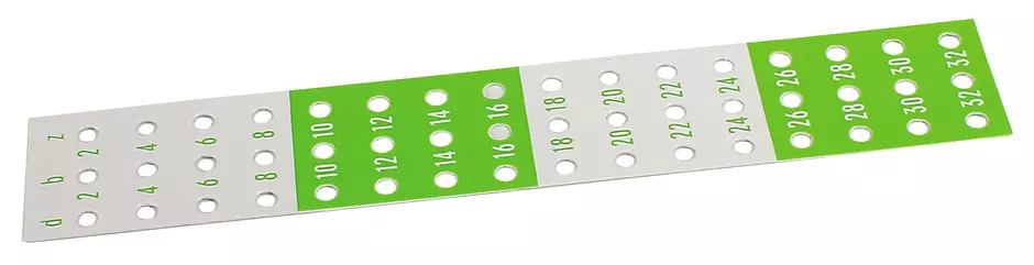 DIN-Power identification strip