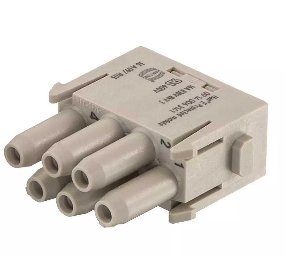 Han E Protected module, crimp female