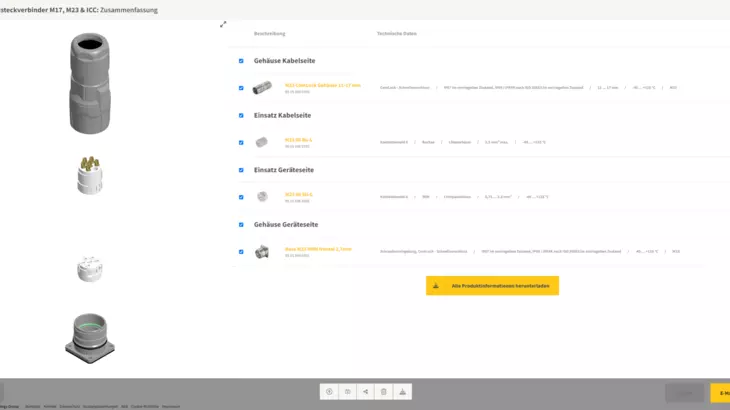 M17, M23 & ICC configurator