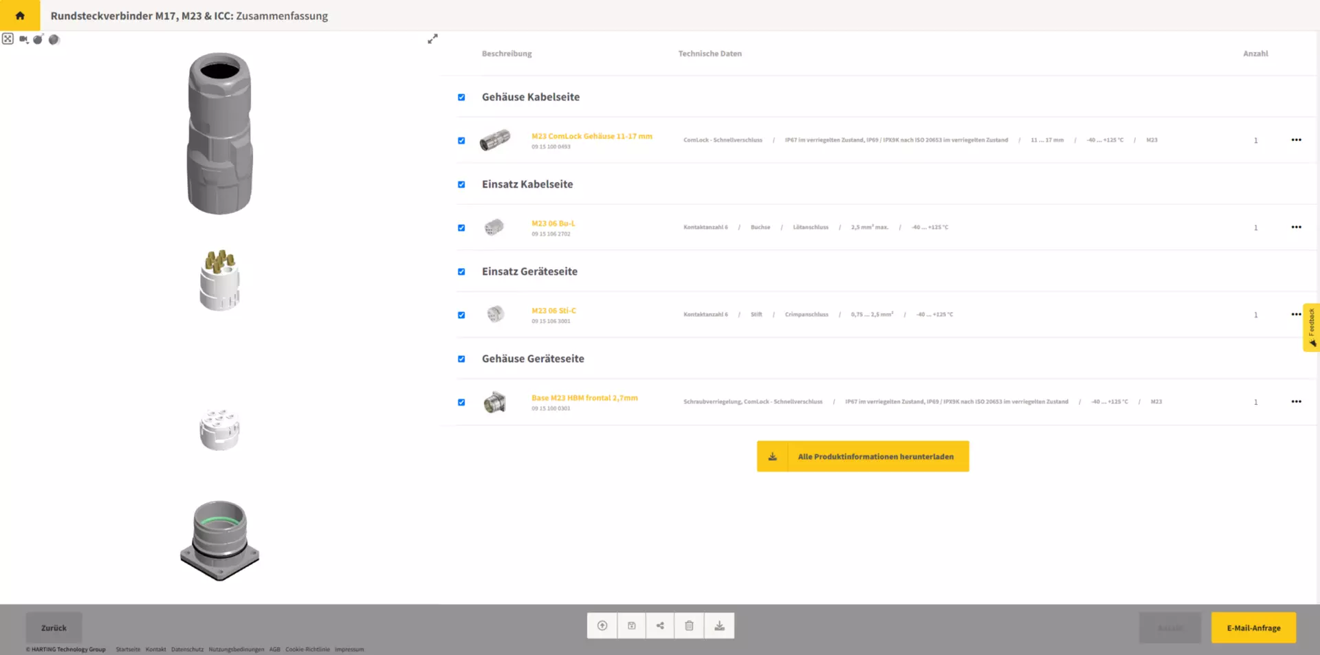 M17, M23 & ICC configurator