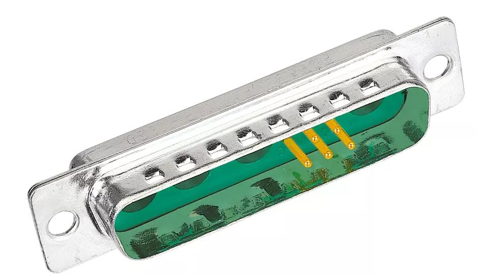 D-SUB M 13W3 STR MA SCUP TH PL3