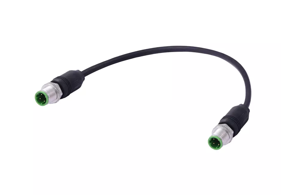 RJI M12Cord 4xAWG22/7outd 2xM12 - 20m