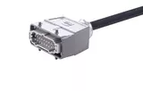 Han 16 B-E CA 2-lever m/- st/- PVC, 1m