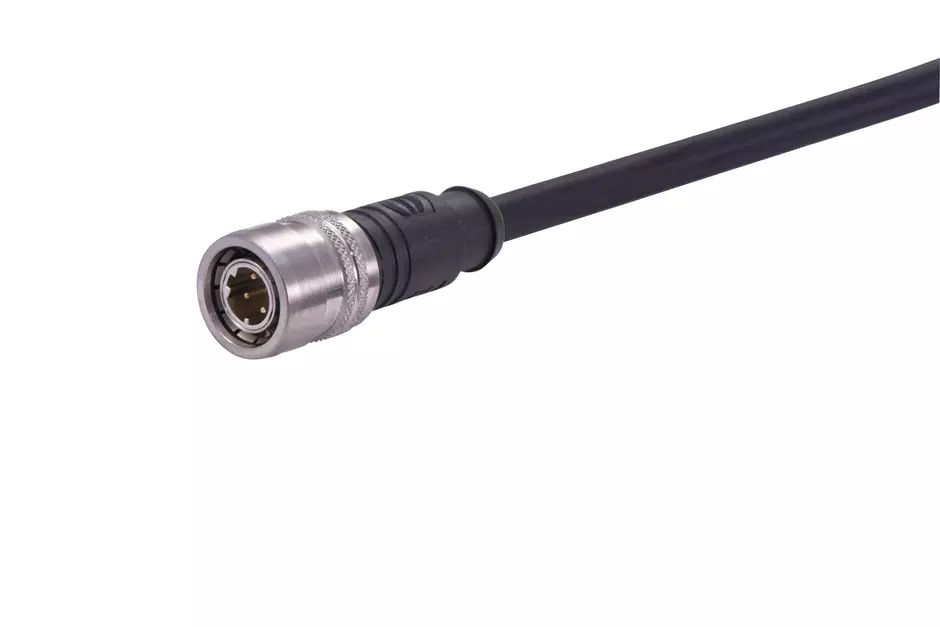 M12 D-cod 4-pol st/- m/- Rail PP 0.5m