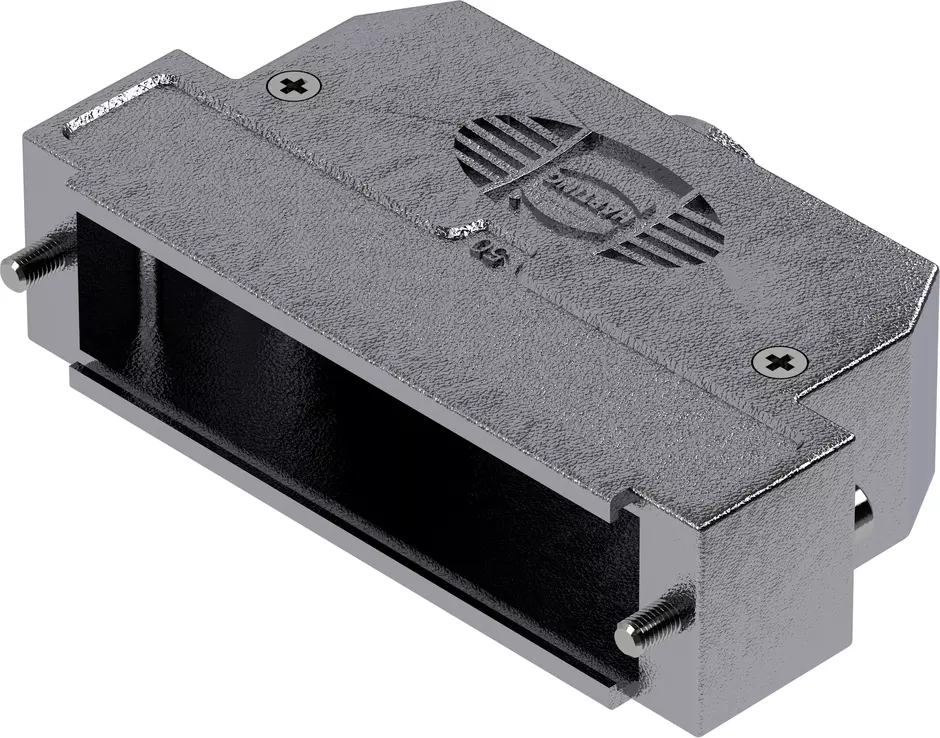 D-Sub 50P metpl hood 1str-ent slo M2.6 s