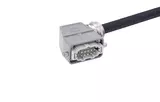 Han 10 B-E CA 2-lever m/- ang/- PVC, 1m