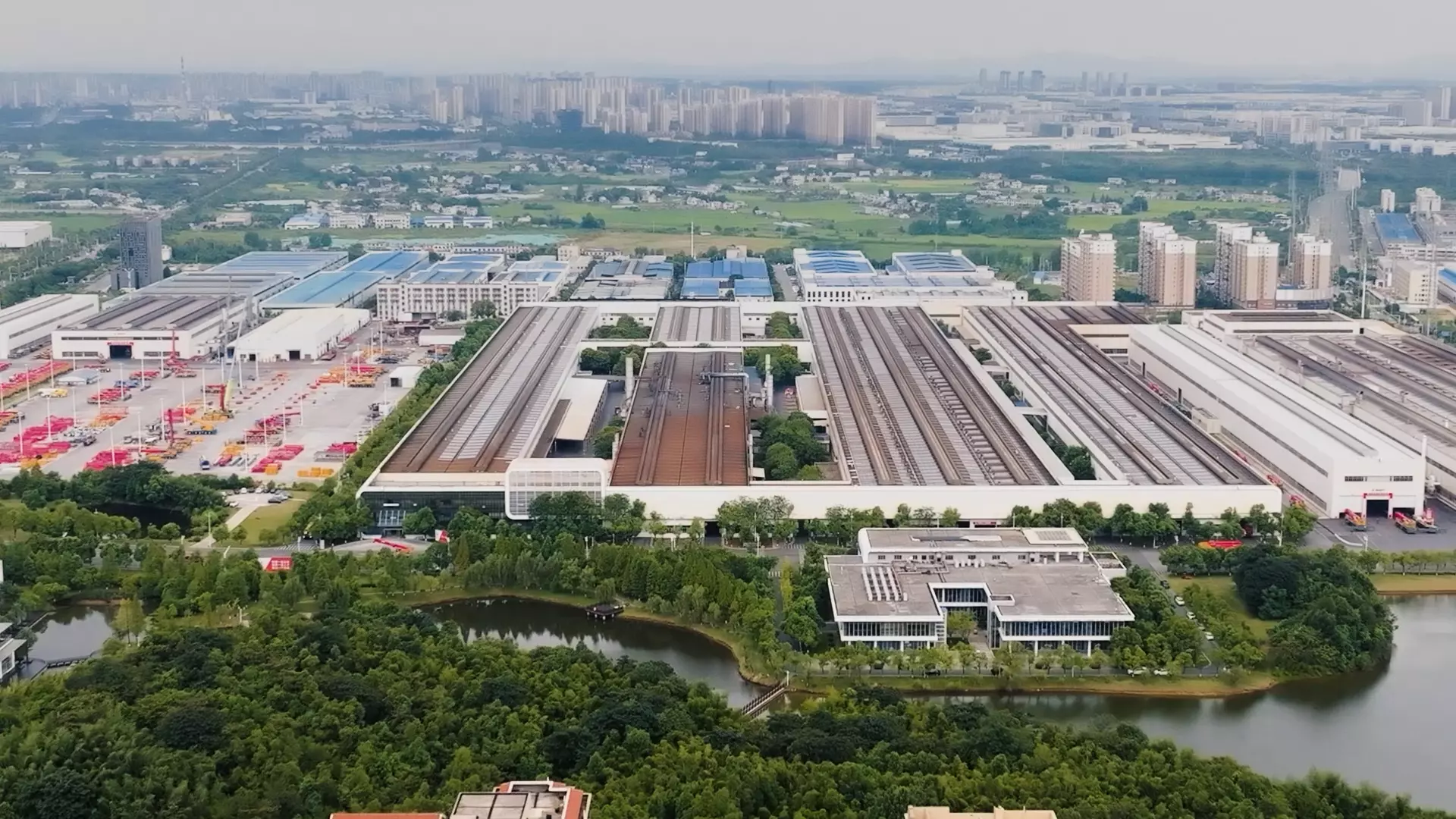 SANY drone view factory