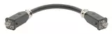 Hybr.cable assy, AC, 1m -2x Han3a