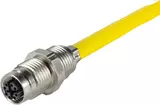 M12 PFT Crimp 8-pole x-coded female 0.3m