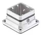 Han-Yellock 10 bulkhead mount housing