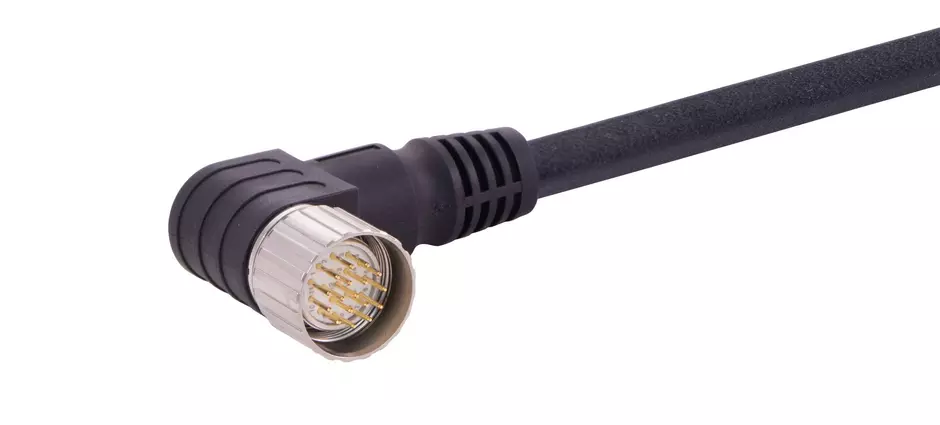 M23_17P MA,Int-thread,ANG PUR cable,10M