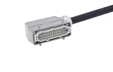 Han 24 B-E CA 2-lever m/- ang/- PVC, 1m