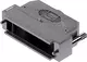 D-Sub 50P metpl hood 1str-ent kn 4-40 l
