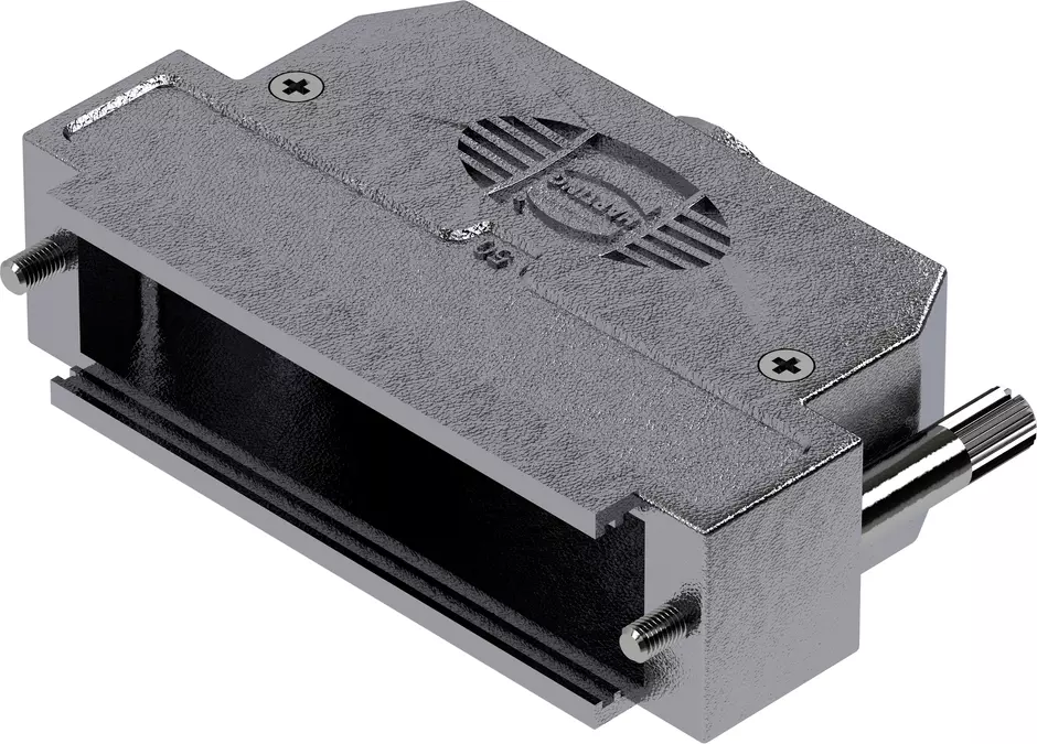 D-Sub 50P metpl hood 1str-ent kn M2.6 l