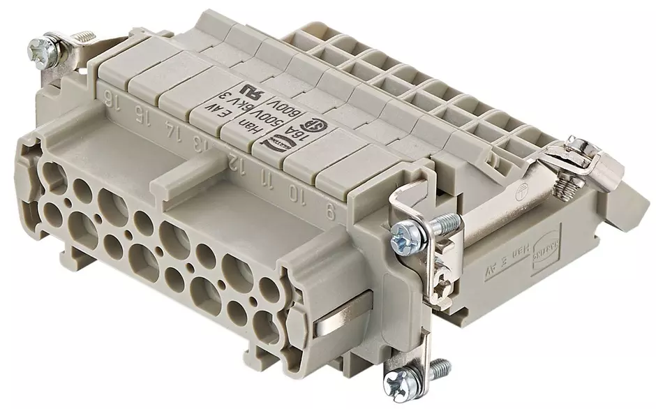 09 33 016 4735, Han E AV 16 Pos. F Insert Term Block Rig