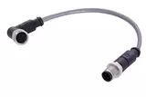 M12 A-cod 4-pol st /an m /f PVC 1.00m