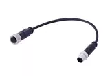 M12 A-cod 12-pole st/st m/f PUR 1.5m