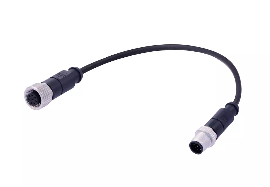 M12 A-cod 12-pole st/st m/f PUR 1.5m