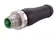 M12 K 4+PE male straight overmolded