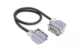 Han 10 B-E CA lever m/f ang/ang PVC,1m