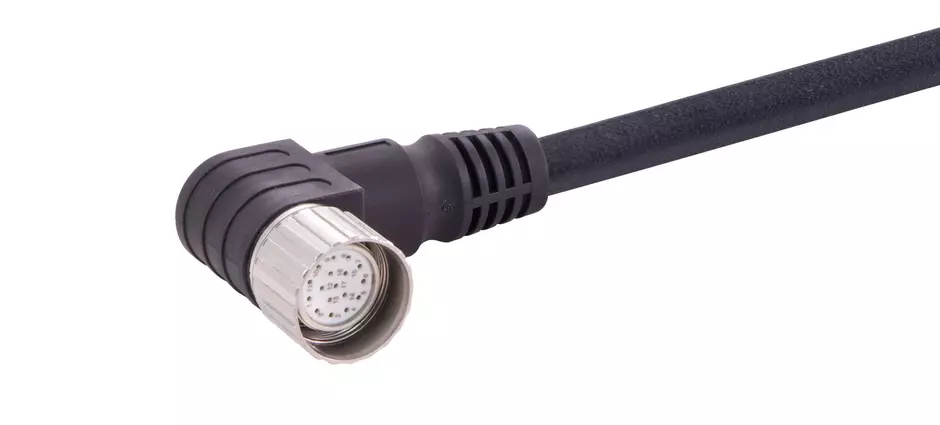 M23_17P FE,Int-thread,ANG PUR cable,10M