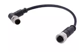 M12 A-cod 4-pol an/ st m/ f PUR 5.00m