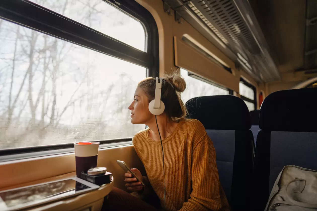 USB charging points for public transport
