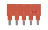 Jumper Along 1x5 red 16A