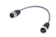 7/8 Cable Assembly 4-pole st/st f/m 0,3m