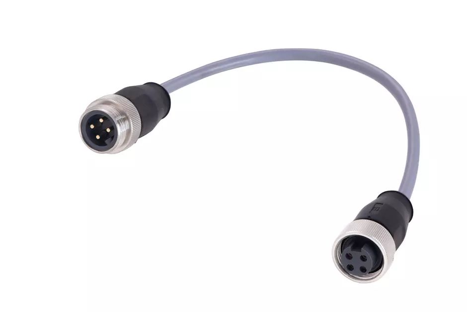 7/8 Cable Assembly 4-pole st/st f/m 0,3m