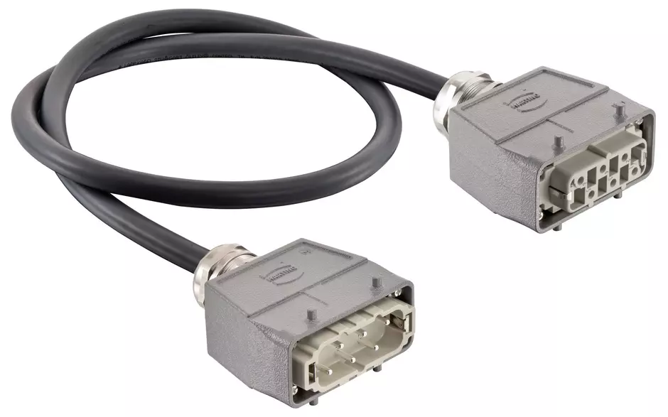Han 6 HsB UL2237 top entry 2-Lever 1,0m