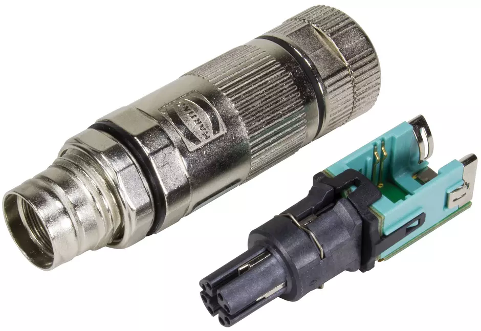 preLink M12-X cable jack 8-pole Cat.6A